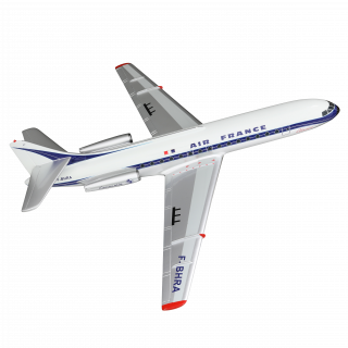 Air France L-1649A Super Starliner F-BHBL 'Rochambeau' - maquette modèle  réduit de grande taille, décoration peinte main - AERO