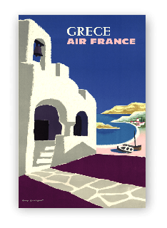 Jeu De Cartes Publicitaires Vintage Air France - Fabrication Israël - Occasion