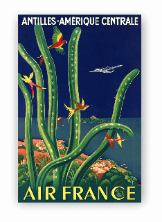 Cartes à Jouer Publicitaires Vintage Air France – Fabriquées En Israël (occasion)