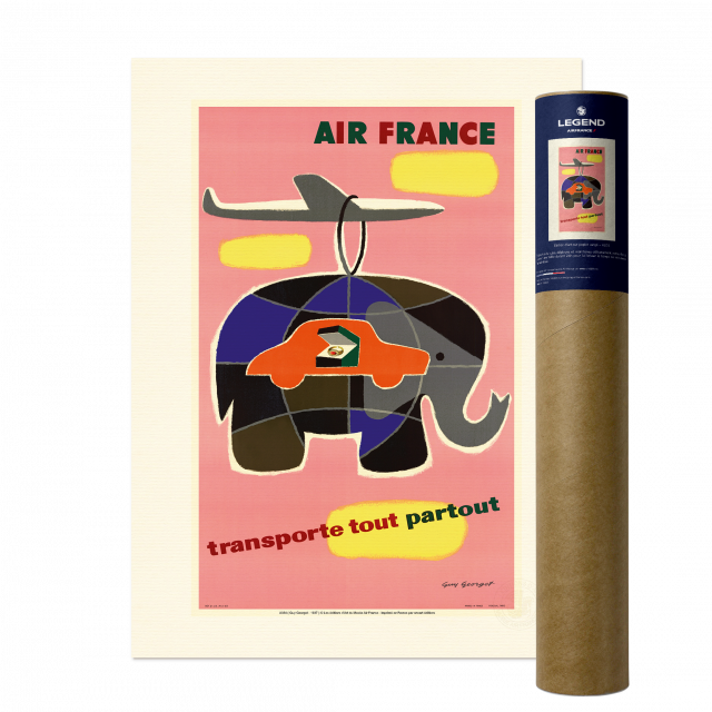 Affiche Air France Transporte tout, partout – Guy Georget 1958