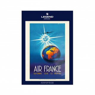 Air France shines on the world poster