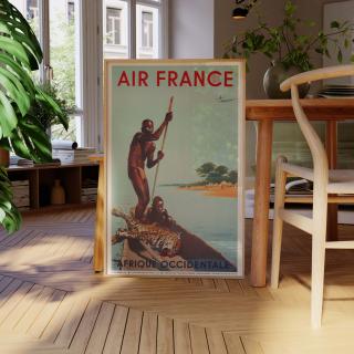 北アフリカ、北大西洋航路商用ポスターAfrique du Nord France Air+France+1977+Africa+North.jpg