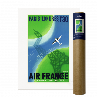 Affiche Air France Paris - Londres – Roger de Valerio 1936