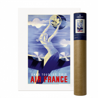 Affiche Air France Dans tous les ciels – Roger de Valerio 1935