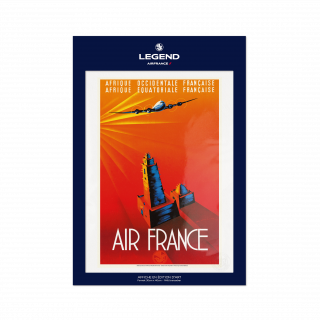 Affiche Air France Afrique occidentale / Équatoriale – Vincent